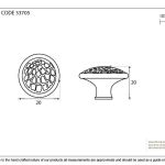 Anvil Hammered Cabinet Knob