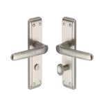 Heritage Brass - Deco Door Handle on Plate
