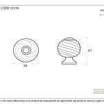 From The Anvil Twist Cabinet Knob