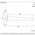 From The Anvil Penny End T Hinge (pair)