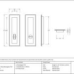 Anvil Art Deco Rectangular Pull - Privacy Set