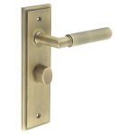 Burlington Piccadilly Knurled Door Handles On Back Plate with Turn & Release