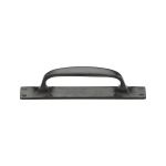 M.Marcus - Rustic Bronze Cabinet Pull Handle on Plate