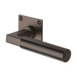 Heritage Brass - Bauhaus Low Profile Door Handle on Square Rose