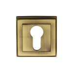 Heritage Brass - Euro Profile Cylinder Escutcheon Square - DEC7020