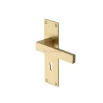 Heritage Brass - Metro Door Handle on Plate