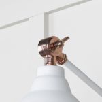 Smooth Copper Brindley Wall Light in Flock