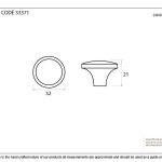 From The Anvil Ribbed Cabinet Knob