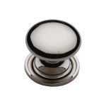 Heritage Brass - Victorian Round Cabinet Knob with Base