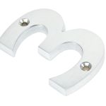 From The Anvil Satin Chrome Numeral