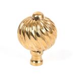 Polished Brass Spiral Cabinet Knob