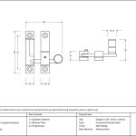 Anvil Mushroom Quadrant Fastener - Narrow