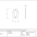 From The Anvil Oval Euro Profile Escutcheon