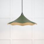 Smooth Brass Flora Pendant in Heath