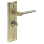 Burlington Knightsbridge Door Handles On Back Plate with Turn & Release