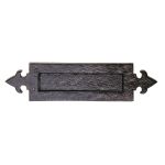 Black Antique Fleur de Lys Letter plate 365mm x 90mm