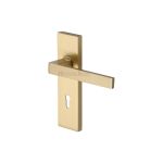 Heritage Brass - Delta Door Handle on Plate