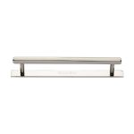 Heritage Brass - Hexagonal Cabinet Pull Handle with Plate
