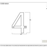 From The Anvil Polished Brass Numeral