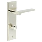 Burlington Fitzrovia Door Handles On Back Plate with Turn & Release