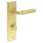 Burlington Piccadilly Knurled Door Handles On Back Plate with Turn & Release