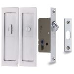 Heritage Brass - Flush Pull Privacy Set
