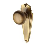 Heritage Brass - Broadway Door Knob on Plate