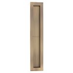 Heritage Brass - Reeded Rectangular Flush Pull