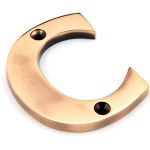 From The Anvil Polished Bronze Letter