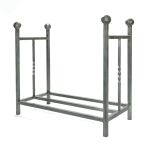 Pewter Rectangular Log Holder