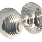 Jedo Reeded Mortice Door Knobs 53mm