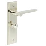 Burlington Fitzrovia Door Handles On Back Plate with Turn & Release