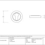 Anvil Round Escutcheon (Plain)