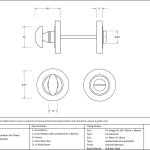 Anvil Round Thumbturn Set (Plain)