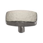 Heritage Brass - Rectangular Hammered Cabinet Knob