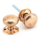 Anvil Hammered Mushroom Mortice/Rim Knob Set