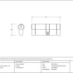 Anvil 5pin Euro Double Cylinder KA