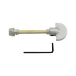 Satin Chrome Spare Turn and Release  Long Version 80mm Spindle