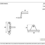 Anvil Cranked Casement Stay Pin