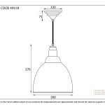 Smooth Brass Brindley Pendant
