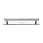 Heritage Brass - Hexagonal Cabinet Pull Handle with Plate
