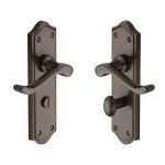 Heritage Brass - Buckingham Door Handle on Plate