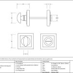 Anvil Round Thumbturn Set (Square)