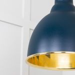 Smooth Brass Brindley Cluster Pendant in Dusk