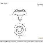 From The Anvil Ringed Cabinet Knob
