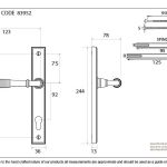 From The Anvil Reeded Lever on Backplate Set