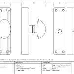 Anvil knob for Cremone Bolt