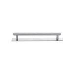 Heritage Brass - Step Cabinet Pull Handle with Plate