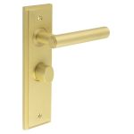 Burlington Richmond Door Handles On Back Plate with Turn & Release