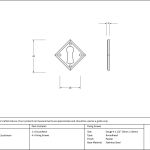 Anvil Diamond Euro Escutcheon